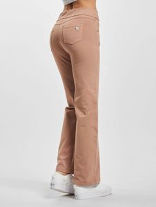 bequeme Freddy Damen Jeans Slim Fit Taschen Braun