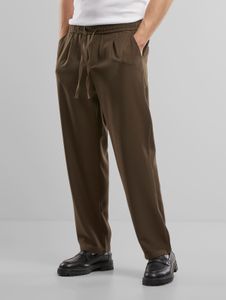 Jean stretch confortable Another Cotton Lab pour homme, marron