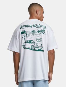 T-shirt oversize da uomo sportiva Another Cotton Lab in cotone, bianca