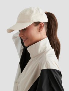 Casquette femme décontractée aim'n avec capuche zippée, coton, beige