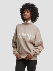 Sudadera moderna para mujer aim'n de algodón, color gris.