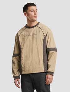 Sudadera informal para hombre de Cotton Lab, color beige.