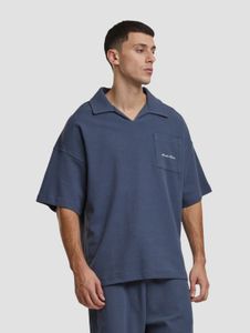 sportliches Another Cotton Lab Herren T-Shirt mit Baumwolle Blau