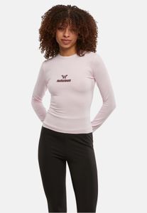 Camiseta informal de mujer Felicious, elástica, extragrande con capucha, de algodón, color rosa.