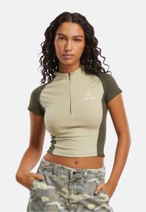 Comfortable Felicious women's stretch T-shirt with cotton, green