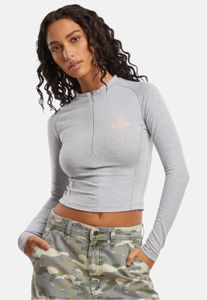 T-shirt stretch sportif Felicious pour femme, en coton gris