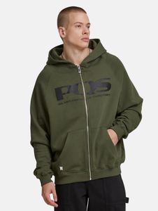 Sudadera con capucha suave para hombre PEQUS de algodón, color verde.