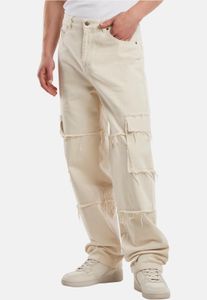 Jeans casual da uomo Karl Kani in cotone, bianchi