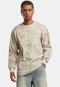 Comoda camicia a maniche lunghe da uomo Karl Kani in cotone, beige