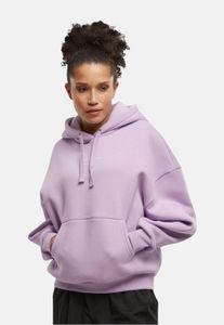 Sudadera moderna para mujer de Karl Kani con puños y capucha acanalados, de algodón, color morado.