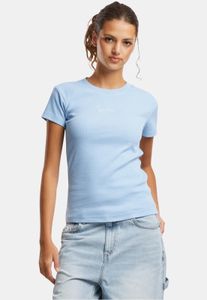 Camiseta moderna elástica de mujer Karl Kani con algodón, color azul.