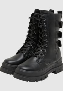Bottes Buffalo décontractées pour femmes, noires