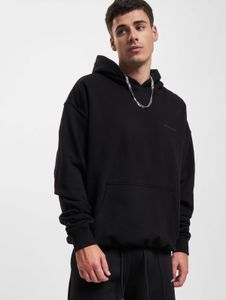 lässiger PEGADOR Herren Hoodie Kapuze Oversize mit Baumwolle Schwarz