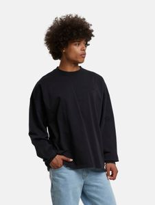 Felpa oversize da uomo PEGADOR in cotone, nera.