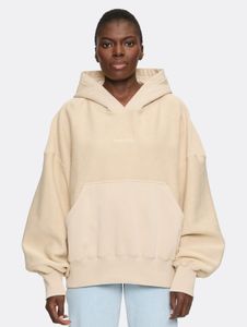 Comoda felpa con cappuccio da donna PEGADOR in cotone, beige