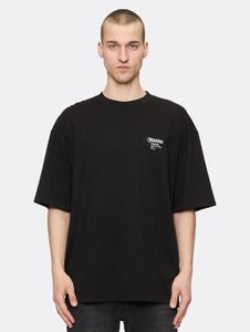 Modern PEGADOR men's oversized cotton T-shirt, black