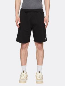 Comfortable PEGADOR men's oversize shorts with cotton, black