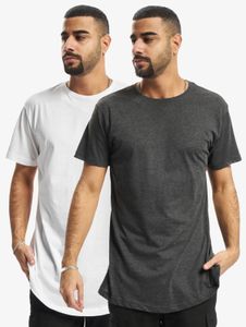 sportliches Urban Classics Herren T-Shirt 140 g/m² mit Baumwolle Anthrazit/Weiß