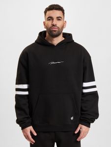 Felpa con cappuccio da uomo Rocawear, modello oversize, in cotone, colore nero/bianco.