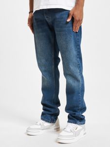 lässige Rocawear Herren Jeans Taschen Straight Fit mit Baumwolle Blau