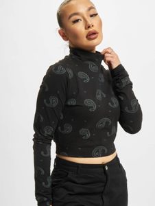 Sudadera elástica moderna para mujer de Rocawear con algodón, color negro.