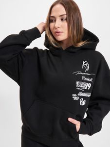 lässiger Rocawear Damen Hoodie Kapuze Oversize mit Baumwolle Schwarz