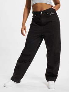 Pantalones vaqueros elásticos casuales de mujer Rocawear con algodón, color negro.