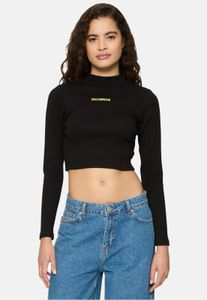 Camiseta deportiva elástica de algodón para mujer de Rocawear, color negro.