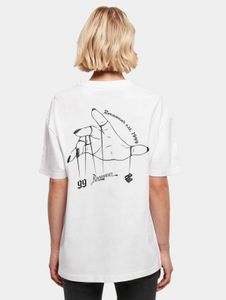 Camiseta deportiva Rocawear para mujer, 220 g/m², de algodón blanco.