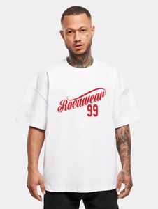 Cómoda camiseta Rocawear para hombre, 300 g/m², algodón, blanca.