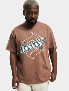 Camiseta deportiva Rocawear para hombre, de algodón, color marrón.