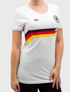 Comoda t-shirt da donna Adidas in cotone, bianca