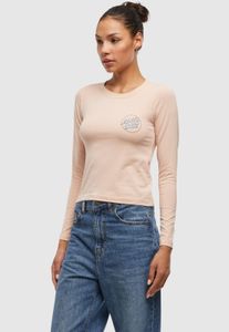 T-shirt da donna moderna Santa Cruz in cotone, beige