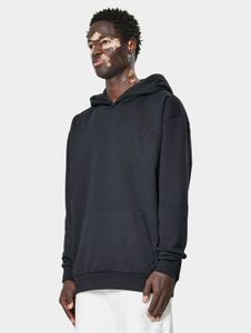 Comfortable 9N1M SENSE men's hoodie, ribbed knit, hooded, 350 g/m², cotton, black
