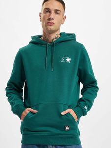 Sudadera con capucha Modern Starter para hombre, capucha grande, cordón ajustable, algodón de 300 g/m², verde.