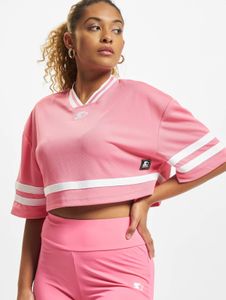 comfortable Starter women's T-shirt oversize mesh 180 g/m² pink