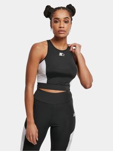 modernes Starter Damen T-Shirt Stretch 210 g/m² Schwarz/Weiß