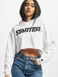 Soft starter women's hoodie, large hood, 300 g/m² cotton, white