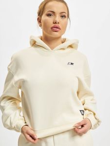 lässiger Starter Damen Hoodie große Kapuze Kordelzug 300 g/m² mit Baumwolle Creme