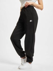 Modern STARTER women's trousers with drawstring and pockets, 300 g/m² cotton, black