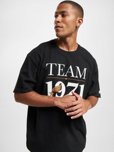 Comfortable STARTER men's T-shirt, oversize, 240 g/m², cotton, black