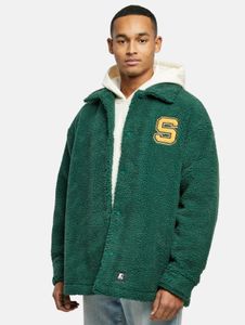 Functional STARTER men's jacket with pockets, oversize, 570 g/m², green