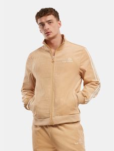 Functional Sergio Tacchini men's jacket, stretch zip, corduroy with cotton, beige