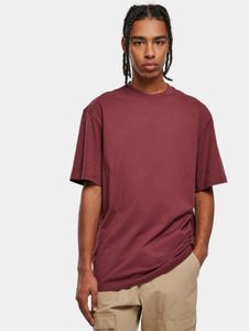 T-shirt sportiva da uomo URBAN CLASSICS, oversize, 180 g/m², cotone, rosso bordeaux