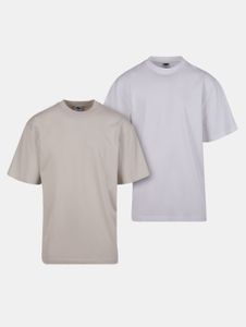 Comfortable Urban Classics men's T-shirt, 180 g/m², cotton, beige/white
