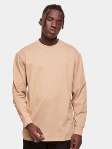 Comfortable URBAN CLASSICS men's T-shirt with cotton, beige