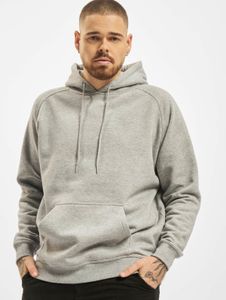 Felpa casual da uomo URBAN CLASSICS con coulisse, lavorazione a coste, cotone 380 g/m², grigia