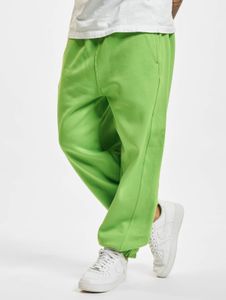 vielseitige URBAN CLASSICS Herren Hose Taschen Rippbündchen 380 g/m² mit Baumwolle Lime-Grün