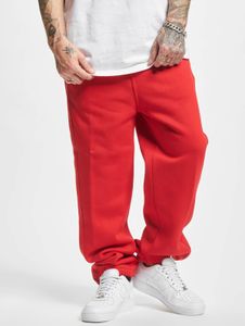 bequeme URBAN CLASSICS Herren Hose Kordelzug Taschen 380 g/m² mit Baumwolle Rot