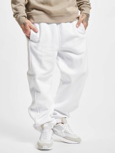 Pantalon homme URBAN CLASSICS polyvalent, avec poches, ourlets côtelés, coton 380 g/m², blanc